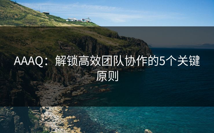 AAAQ：解锁高效团队协作的5个关键原则